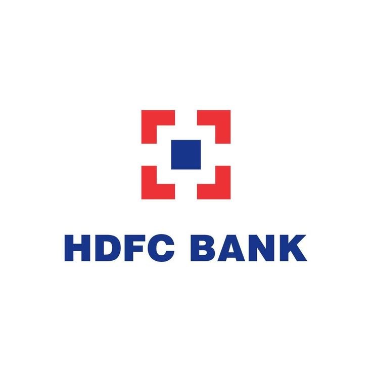 HDFC bank logo with transparent background